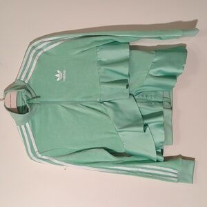 Adidas J Koo Mint Green Ruffled Sweatshirt